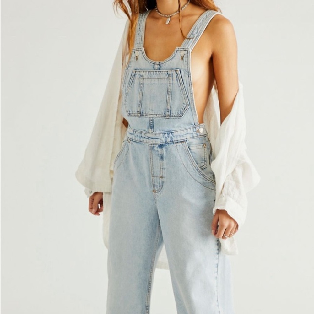 Free People “Dylan” Slouch Overalls